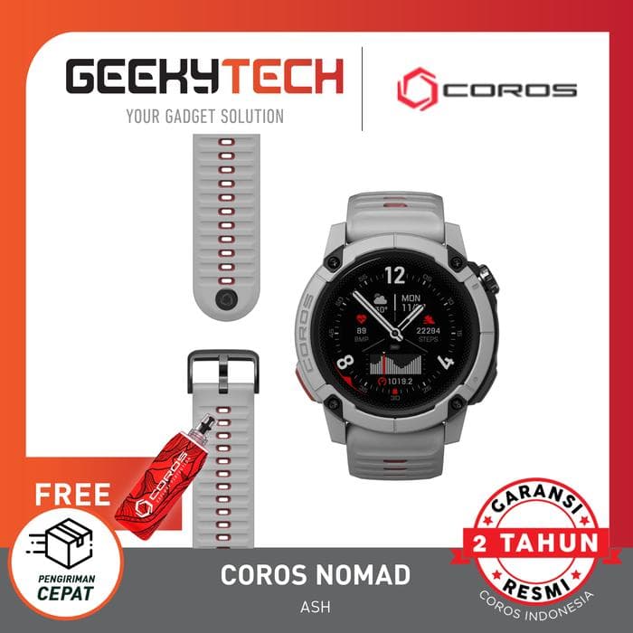 COROS Nomad GPS Adventure Watch with Voice Comand - Garansi Resmi DENKA 2 Tahun