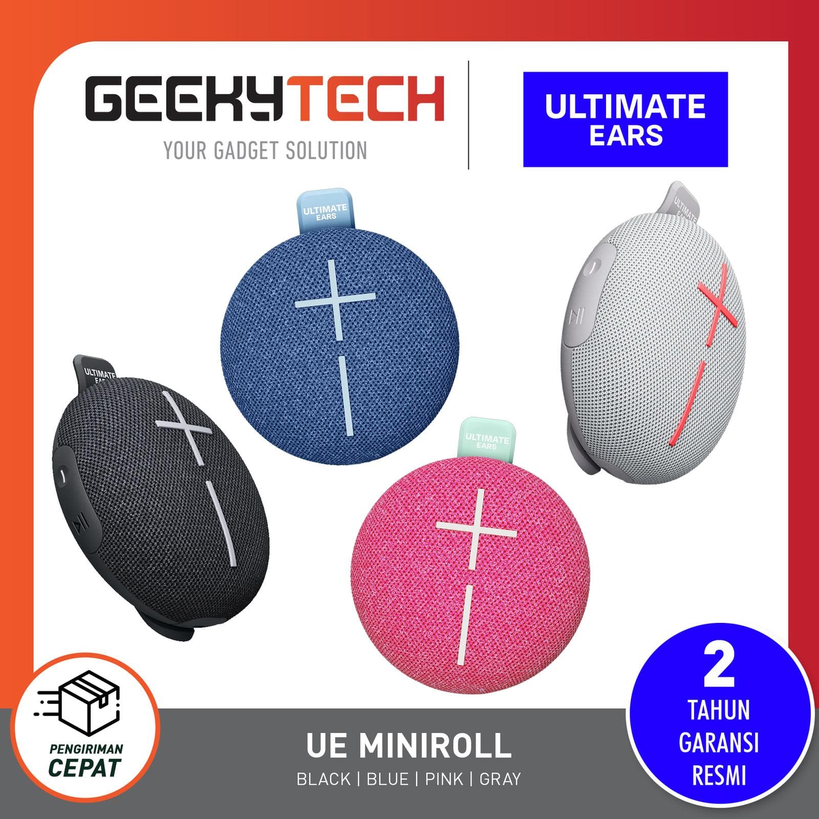 Ultimate Ears Miniroll Wireless Bluetooth Portable Speaker